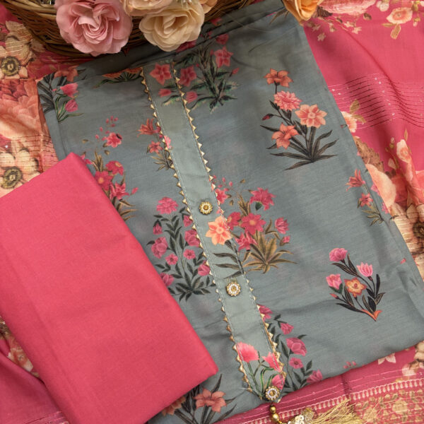 pure cotton floral print suit set