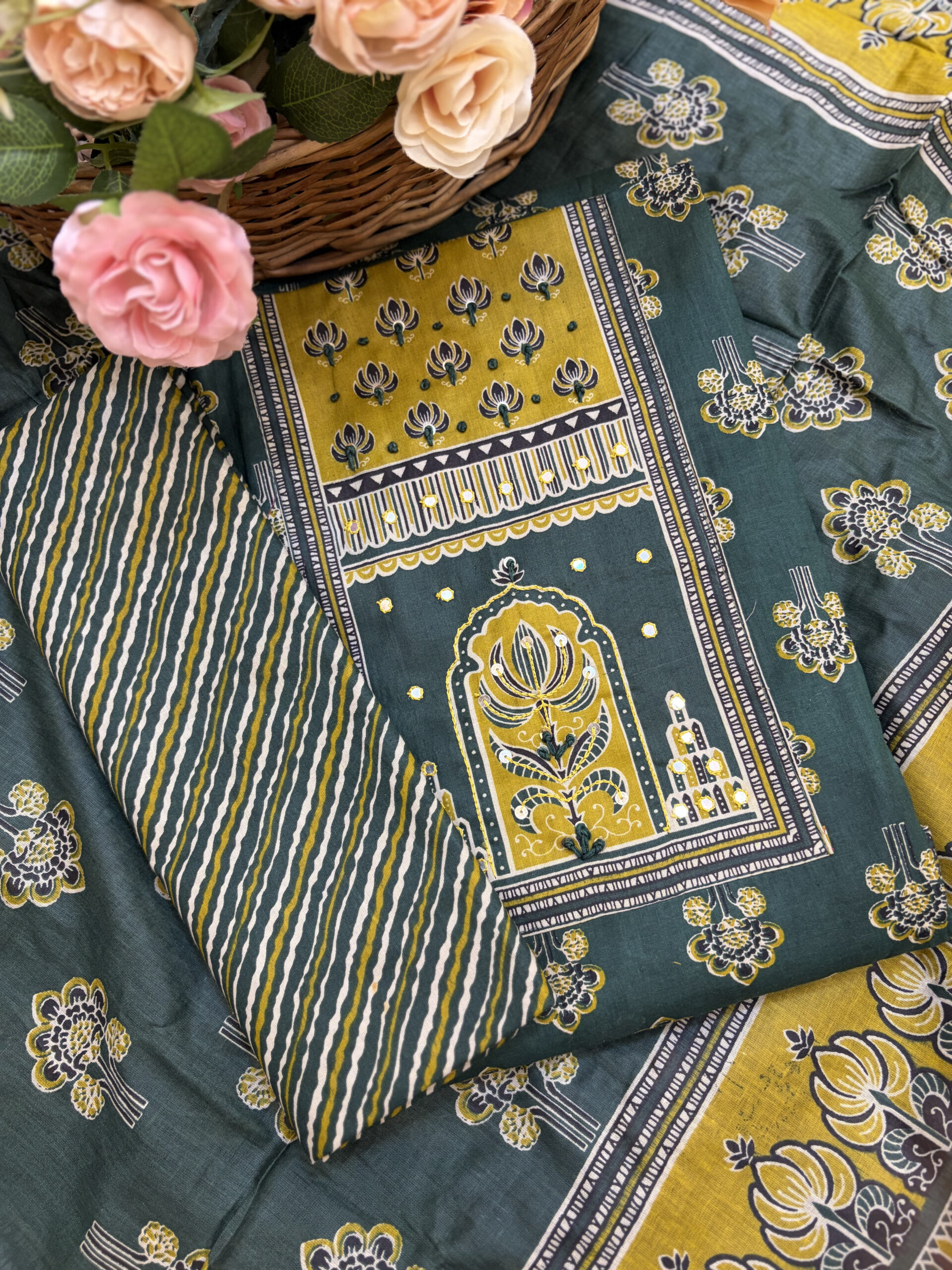 premium wine colour chanderi silk suit with resham embroidery