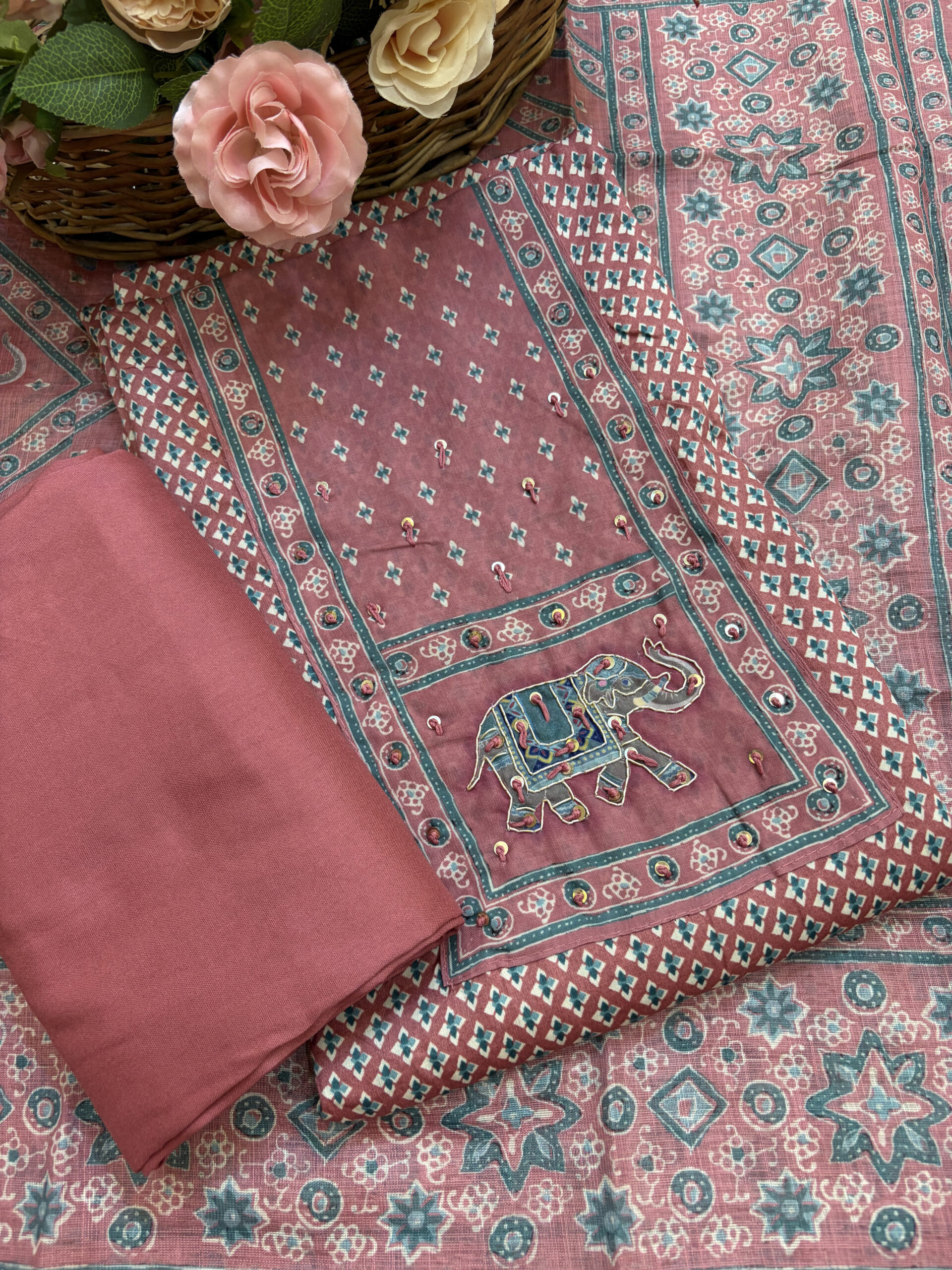 premium wine colour chanderi silk suit with resham embroidery
